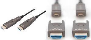 Actual product image Digitus 4K - HDMI® AOC Hybrid Fibre Optic Cable with Detachable Connector (30 m, HDMI)