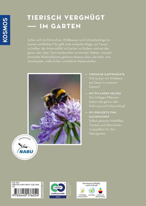 Produktbild Kosmos Tierisch guter Garten! (Deutsch, Mareike Fedders, 2022)