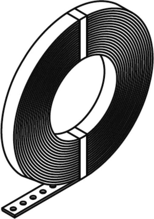 Produktbild Pollmann POLL 1000201 Montageband 12x0,75mm m.Ummantelung Rolle 10m (12 mm)
