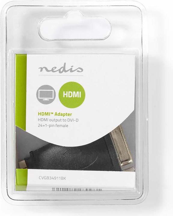 Immagine prodotto Nedis Adattatore HDMI DVI, presa HDMI / presa DVI-D 24+1 pin (DVI, HDMI, 10.50 cm)