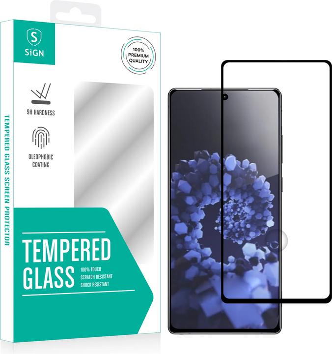 Actual product image SIGN Full Coverage Screen Protector Tempered Glass for Samsung Galaxy S22 5G (Samsung Galaxy S22 5G)