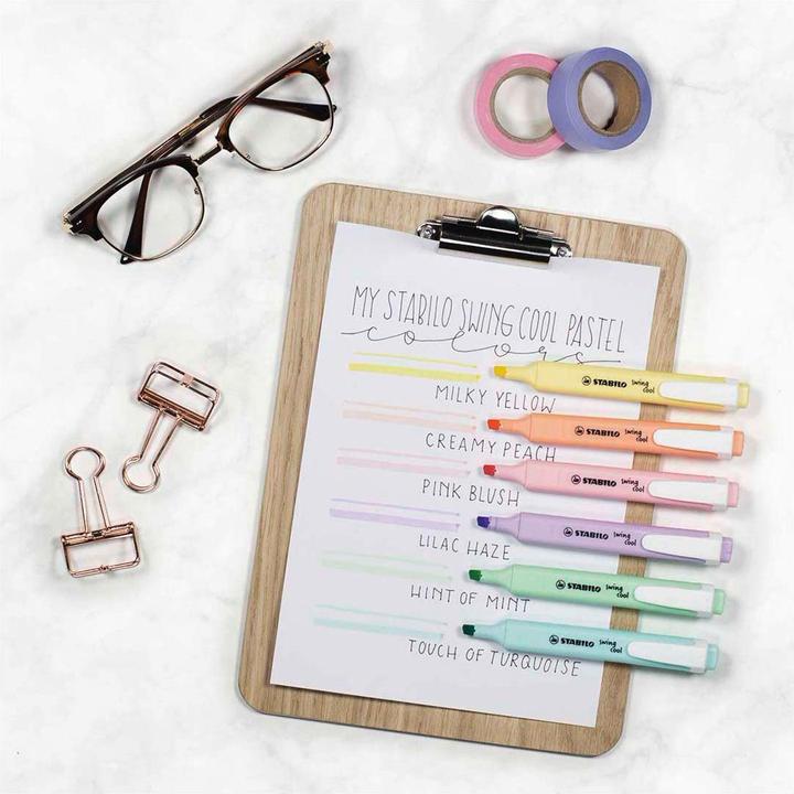 Actual product image STABILO swing cool Pastel highlighter (Pastel, 4 mm, 4 x)