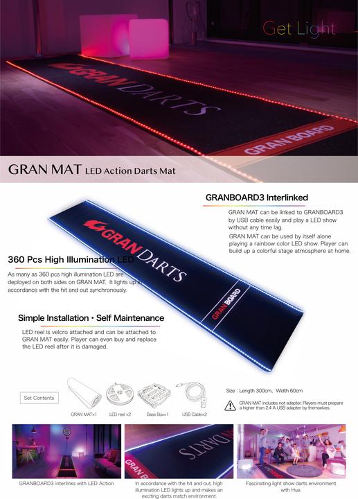 Immagine prodotto Granboard Led Dart Mat