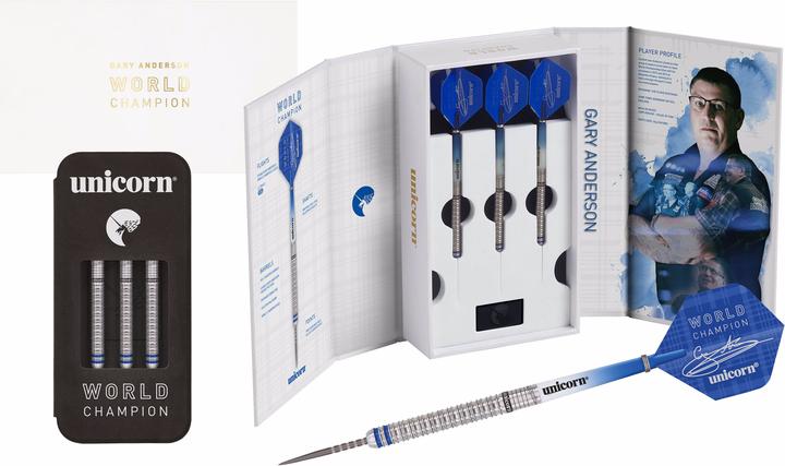 Actual product image Unicorn Phase 3 World Champion Gary Anderson Steel Dart Presentation Box (25 g)