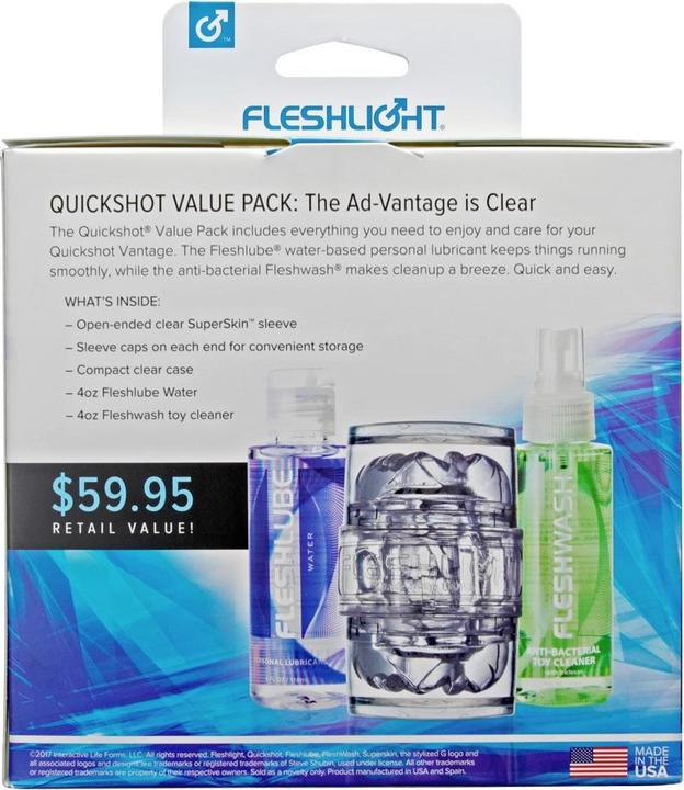 Actual product image Fleshlight Quickshot Vantage Combo