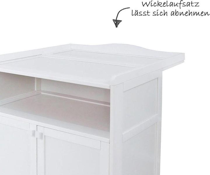 Produktbild jonka Babyzimmer Sets Kinderzimmer Sparset Mona mit Bett, Wickelkommode (Wickelkommode, Kinderkleiderschrank)