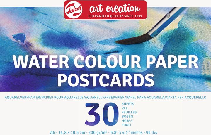 Talens Aquarellpapier Postcards (A6, Blanko)