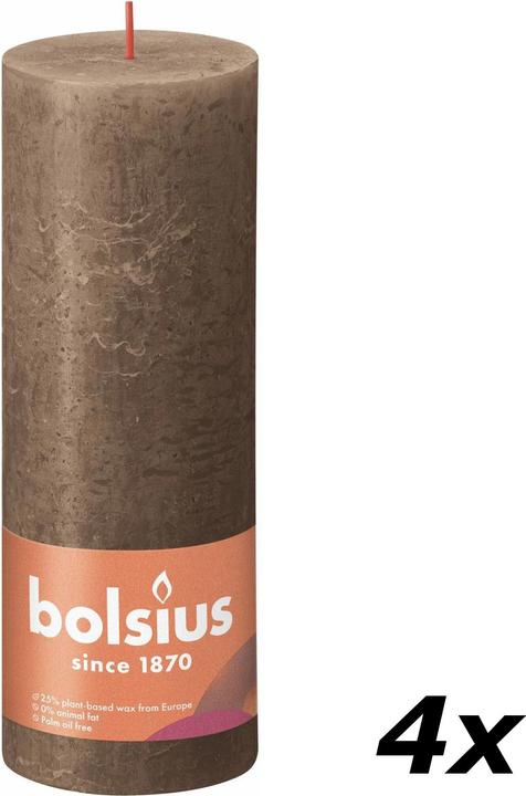 Produktbild Bolsius 4er-Set Stumpenkerze (4 Stk.)