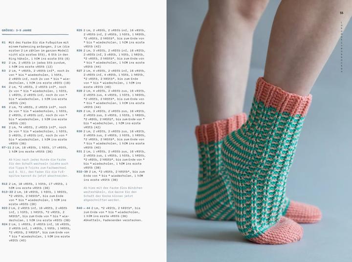 Produktbild Socken häkeln für die ganze Familie (Deutsch, Sascha Blase-Van Wagtendonk, 2024)