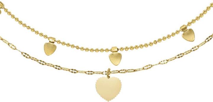 Immagine prodotto Bijouteria Pendente catena (Acciaio inossidabile, Rivestimento in PVD (colore oro), 44 cm)