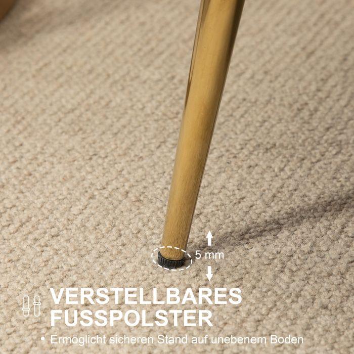 Produktbild Swisshandel24 2-Sitzer Sofa Couch, Polstersofa Samt, bis 150 kg, Creme