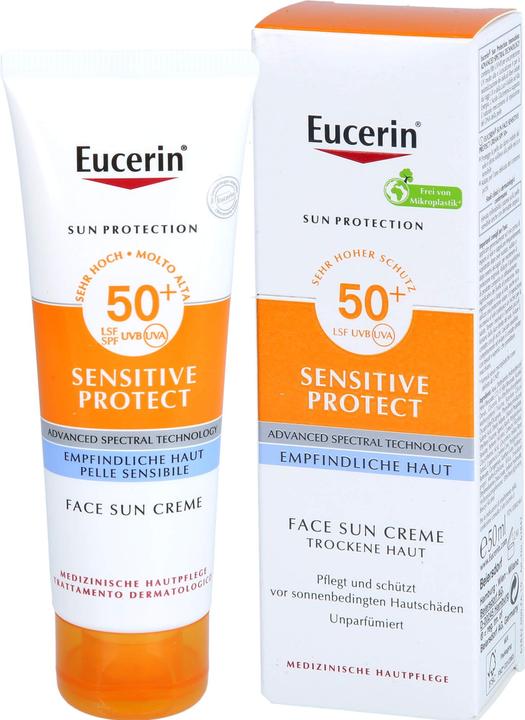 Produktbild Eucerin SUN Sensitive Protect (Sonnencreme Gesicht, SPF 50, 50 ml)