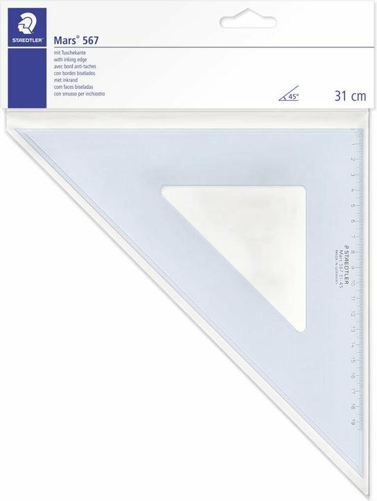 Immagine prodotto Staedtler Mars 567 Triangolo da disegno, prodotto singolo, 60°/30°, lunghezza 26 cm (260 mm)