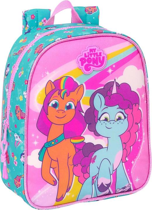 Actual product image My Little Pony School backpack Magic Pink turquoise 22 x 27 x 10 cm