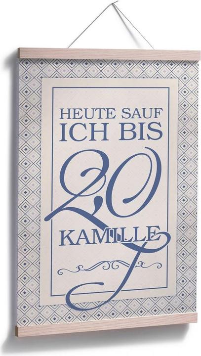 Actual product image Trenddeko Today I booze to 2.0 chamomile (50 x 75 cm)