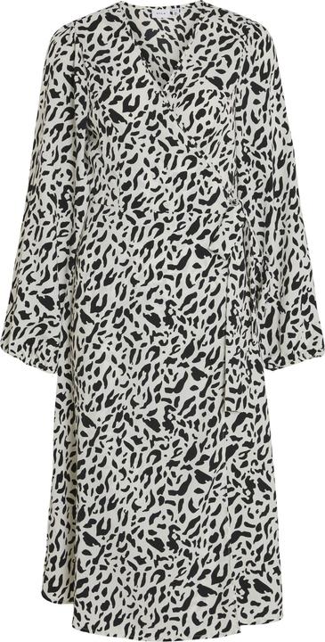 Vila Long-sleeved midi wrap dress
