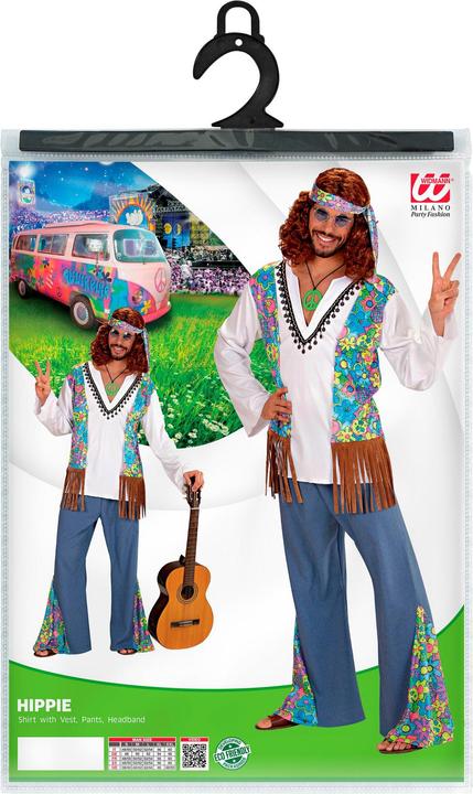 Image du produit Widmann Costume hippie : Tenue Flower Power (L)