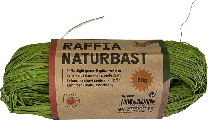 Produktbild Folia Bringmann Naturbast Raffia 50g hellgrün (Geschenktüte)