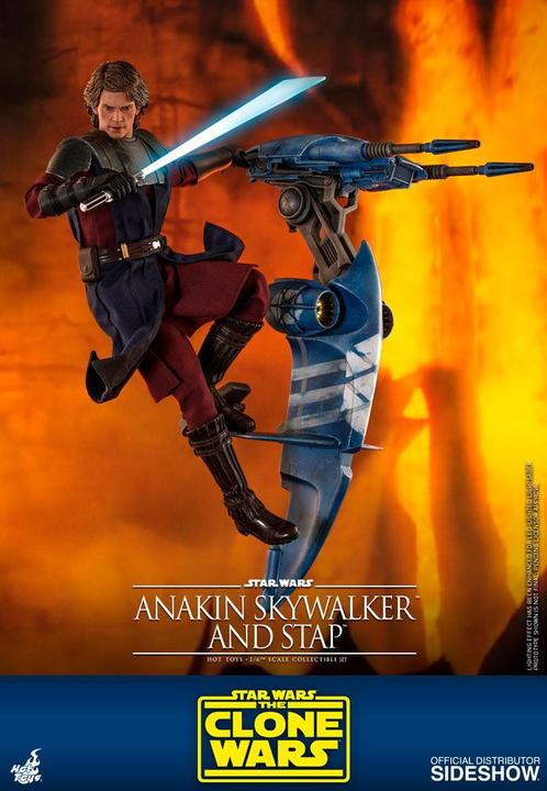 Immagine prodotto Hot Toys Star Wars - The Clone Wars "Anakin Skywalker & STAP" Figura in scala 1/6