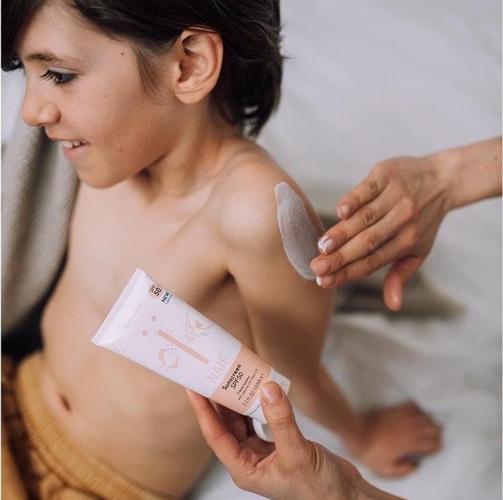 Actual product image Naïf Sun Cream (Suntan cream, SPF 50, 100 ml, 131 g)