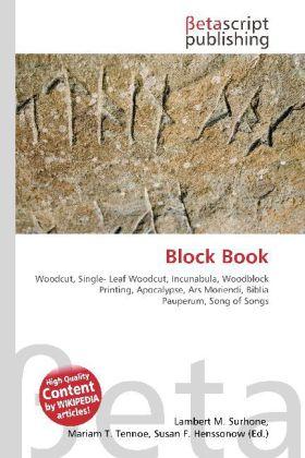 Actual product image Block Book (Susan F. Henssonow, Mariam T. Tennoe, Lambert M. Surhone, 2010)