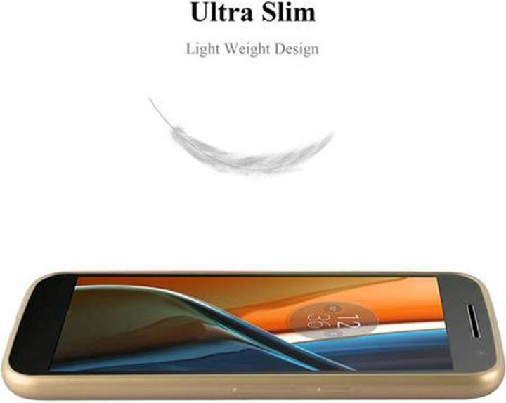 Actual product image Cadorabo TPU Matt Metallic Cover (Motorola Moto G4 Plus, Motorola Moto G4)