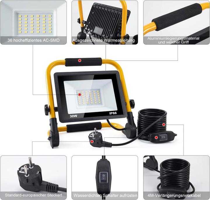 Image du produit ‎Sentoo LED-Arbeitsstrahler (3600 lm)