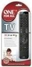 Actual product image One for All URC 7110 Essence TV (Universal remote control, Infrared)