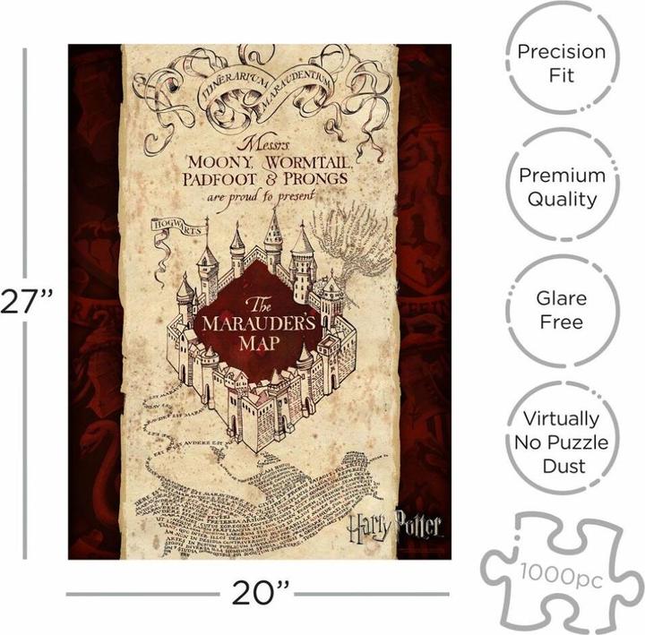 Produktbild Aquarius Harry Potter Puzzle Die Karte des Rumtreibers (1000 Teile) (1000 Teile)