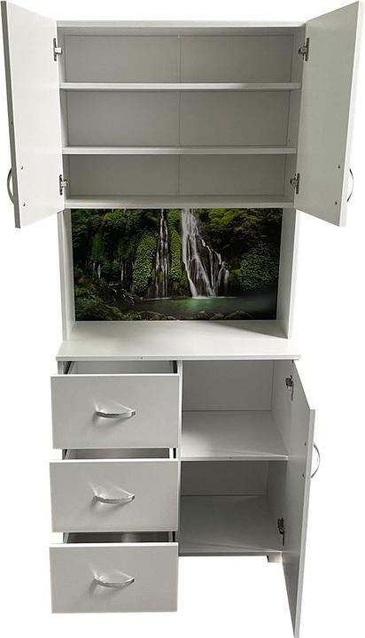 Actual product image HTI-Living Bathroom cabinet Blanca Wellness motif waterfall (80 x 180 x 40 cm)