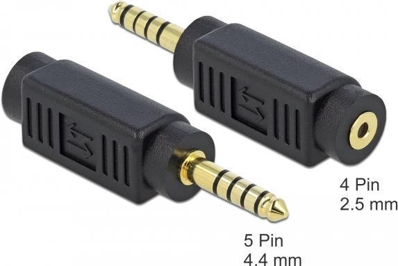 Immagine prodotto Delock Adattatore spina jack 4,4 mm 5 pin a presa jack 2,5 mm 4 pin