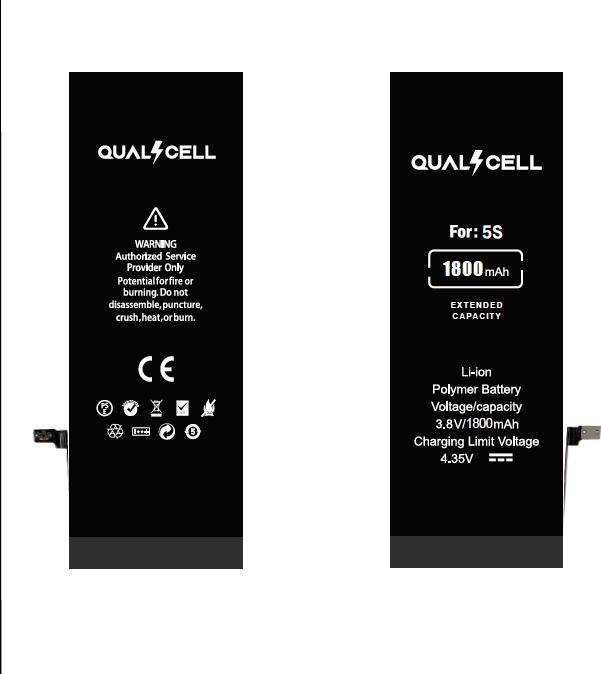 Produktbild Ferryxpress Erweiterter Replacement Batterie - Akku Kompatibel für iPhone 5S (1800 mAh)