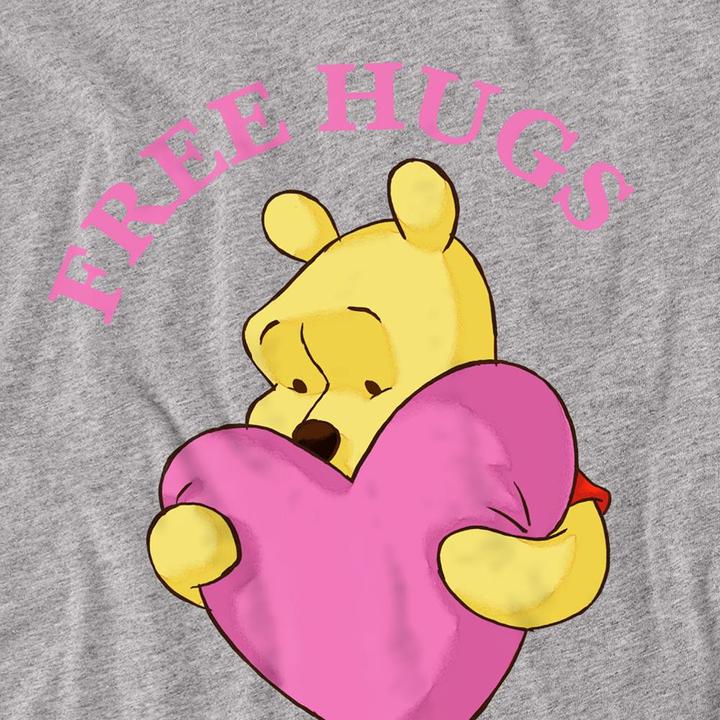 Immagine prodotto Winnie the Pooh Free Hugs Maglietta San Valentino Adulto Unisex (L)