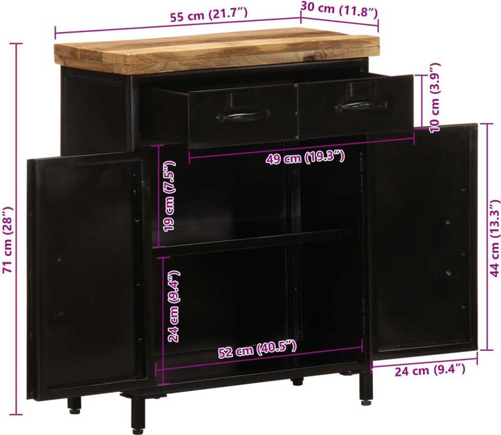 Actual product image VidaXL Sideboard (30 x 30 x 71 cm)