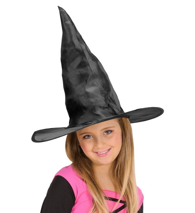 Actual product image Magni Widmann 2859W - Witch hat for children, black, magician, wizard, accessory, carnival, hall