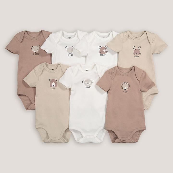 Actual product image La Redoute Collections 7er-Pack kurzärmelige Bodys (50)
