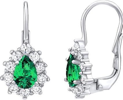 Immagine prodotto Silvego Orecchini in argento con pietra verde Swarovski Pietre create SILVEGO31866G