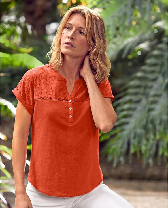 Actual product image Anne Weyburn T-shirt with henley neckline (W32/L34)