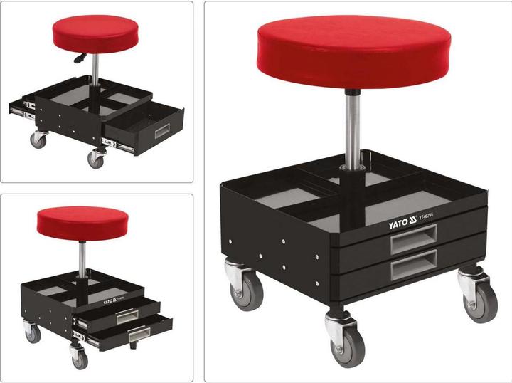 Immagine prodotto Yato Sedile Da Officina Con Cassetti (150 kg)