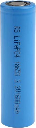 Actual product image Rs Pro NCF 18650 18650 lithium phosphate battery, 3.2V / 1.5Ah, standard connection (1 pcs., 18650, 1500 mAh)