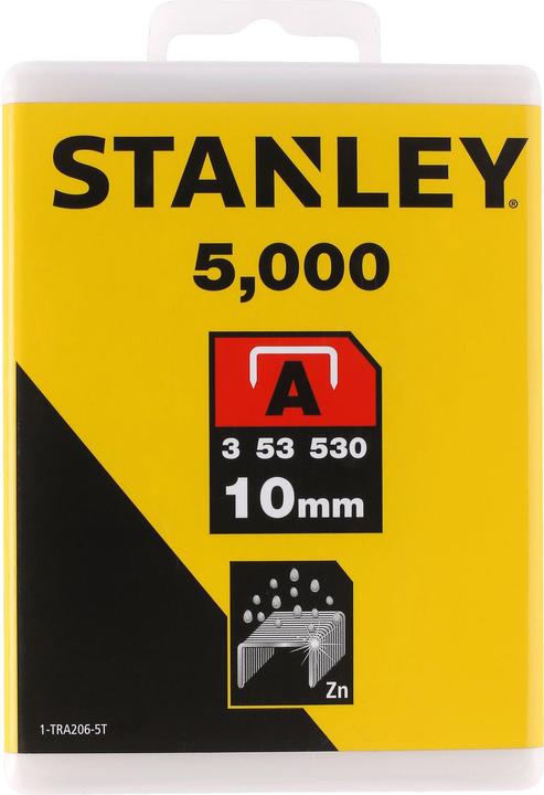 Actual product image Stanley Staples type A (10 mm, staples made of round wire for electric and hand tacker type A) 5000 pieces