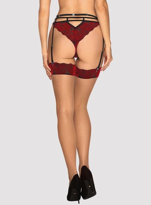 Actual product image Obsessive Sugestina Lace Garter Stockings (XL)