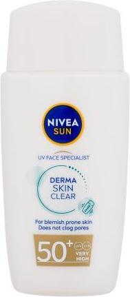 NIVEA UV Face Specialist Derma Skin Clear (Sun cream face, SPF 50, 40 ml, 150 g)