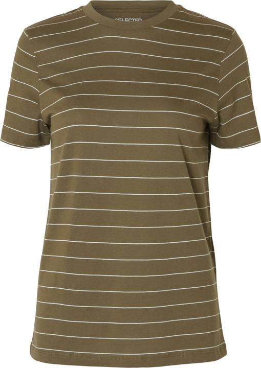 Selected Femme Gestreiftes Baumwoll T-Shirt