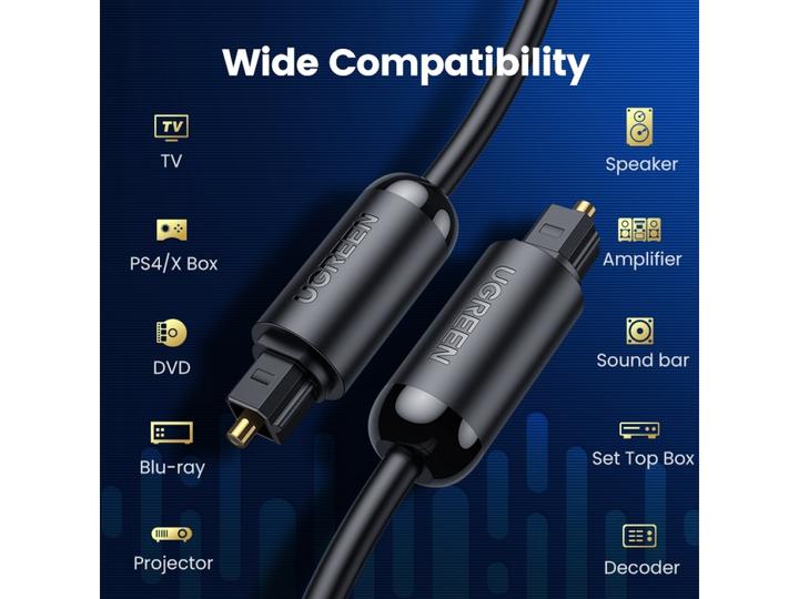 Produktbild Ugreen Toslink Optical Digital Audio SPDIF (1 m, TOSLINK)