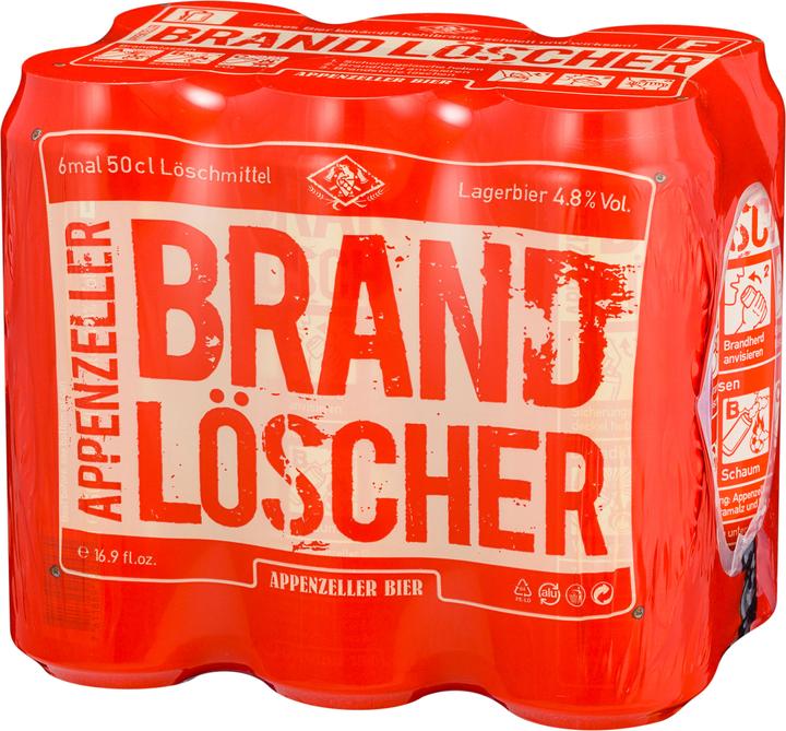 Appenzeller Bier Brand Löscher 6 x 0.50 l (6 x 50 cl)