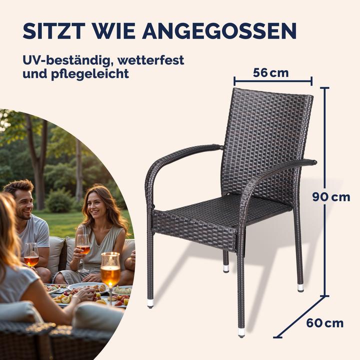 Immagine prodotto Casaria Polyrattan Gartenstühle