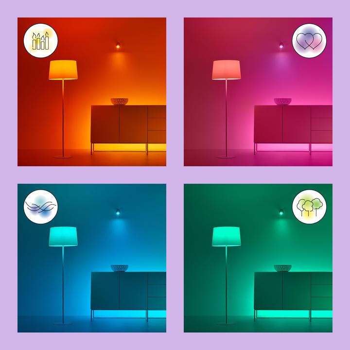 Image du produit WiZ Tunable White & Color Standard (E27, 8.50 W, 806 lm, 1 x, F)