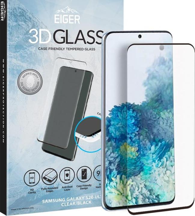 Image du produit Eiger Mountain Glass Clear Edge (1 pièce(s), Samsung Galaxy S20 Ultra)