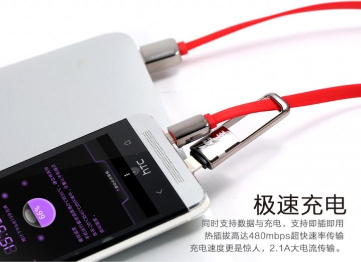 Produktbild Remax Transformers 2-in-1 Lightning MicroUSB zu USB-A Ladekabel